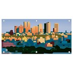 City Buildings Urban Dawn Banner and Sign 4  x 2  Front