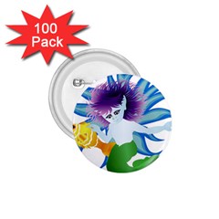 Mermaid Fantasy Undersea Merman 1.75  Buttons (100 pack) 