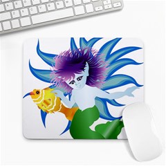 Mermaid Fantasy Undersea Merman Large Mousepad by Sarkoni