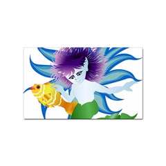 Mermaid Fantasy Undersea Merman Sticker (Rectangular)