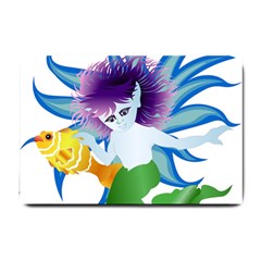 Mermaid Fantasy Undersea Merman Small Doormat