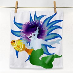 Mermaid Fantasy Undersea Merman Face Towel