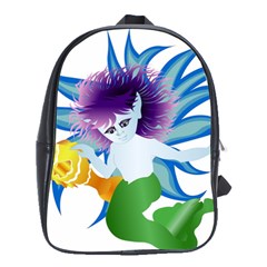 Mermaid Fantasy Undersea Merman School Bag (Large)