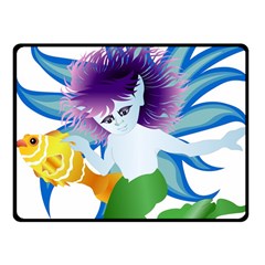 Mermaid Fantasy Undersea Merman Fleece Blanket (Small)