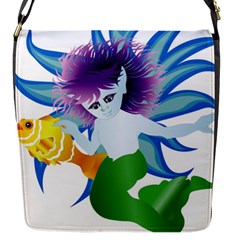 Mermaid Fantasy Undersea Merman Flap Closure Messenger Bag (S)