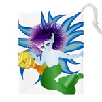 Mermaid Fantasy Undersea Merman Drawstring Pouch (4XL) Front