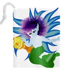 Mermaid Fantasy Undersea Merman Drawstring Pouch (4XL) Back