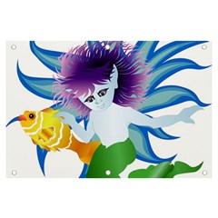 Mermaid Fantasy Undersea Merman Banner And Sign 6  X 4  by Sarkoni