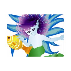 Mermaid Fantasy Undersea Merman Premium Plush Fleece Blanket (Mini)