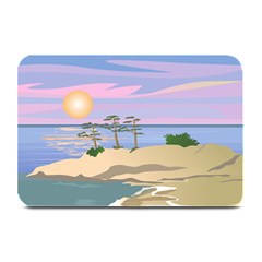 Vacation Island Sunset Sunrise Plate Mats