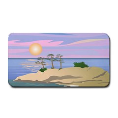 Vacation Island Sunset Sunrise Medium Bar Mat by Sarkoni