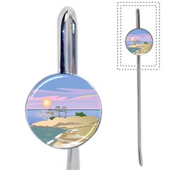 Vacation Island Sunset Sunrise Book Mark by Sarkoni