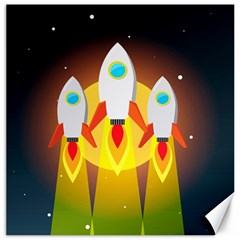 Rocket Take Off Missiles Cosmos Canvas 20  X 20  by Sarkoni