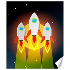 Rocket Take Off Missiles Cosmos Canvas 20  X 24  by Sarkoni