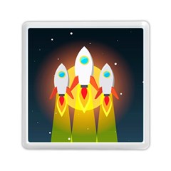 Rocket Take Off Missiles Cosmos Memory Card Reader (square) by Sarkoni