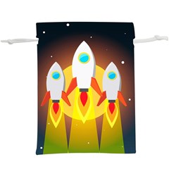 Rocket Take Off Missiles Cosmos Lightweight Drawstring Pouch (xl) by Sarkoni