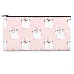 Pattern Pink Cute Sweet Fur Cats Pencil Case by Sarkoni