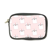 Pattern Pink Cute Sweet Fur Cats Coin Purse by Sarkoni