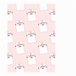 Pattern Pink Cute Sweet Fur Cats Large Garden Flag (Two Sides) Front