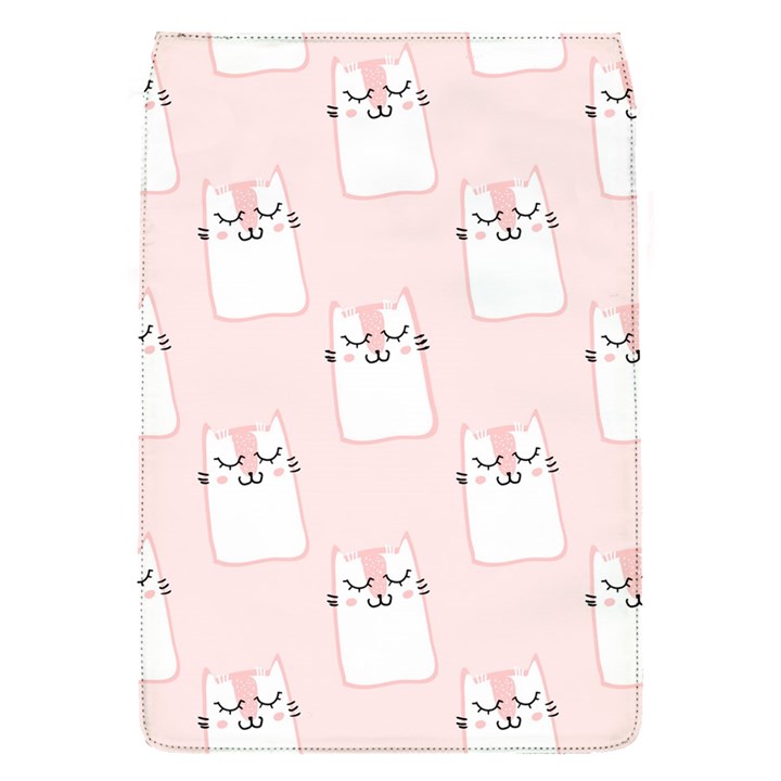 Pattern Pink Cute Sweet Fur Cats Removable Flap Cover (S)