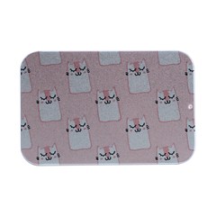 Pattern Pink Cute Sweet Fur Cats Open Lid Metal Box (silver)   by Sarkoni