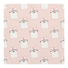 Pattern Pink Cute Sweet Fur Cats Banner And Sign 3  X 3  by Sarkoni