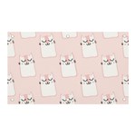 Pattern Pink Cute Sweet Fur Cats Banner and Sign 5  x 3  Front