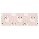 Pattern Pink Cute Sweet Fur Cats Banner and Sign 12  x 4  Front