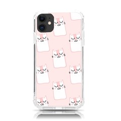 Pattern Pink Cute Sweet Fur Cats Iphone 11 Tpu Uv Print Case by Sarkoni