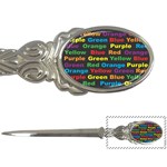 Red Yellow Blue Green Purple Letter Opener Front