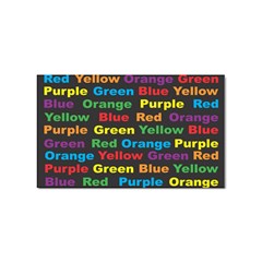 Red Yellow Blue Green Purple Sticker (rectangular) by Sarkoni