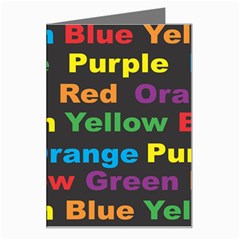 Red Yellow Blue Green Purple Greeting Card by Sarkoni