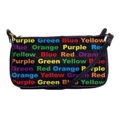 Red Yellow Blue Green Purple Shoulder Clutch Bag by Sarkoni