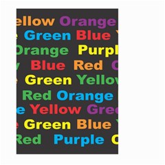 Red Yellow Blue Green Purple Large Garden Flag (two Sides) by Sarkoni