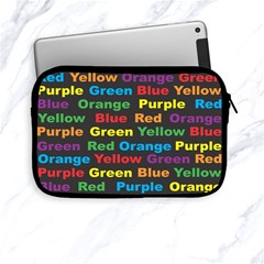 Red Yellow Blue Green Purple Apple Ipad Mini Zipper Cases by Sarkoni