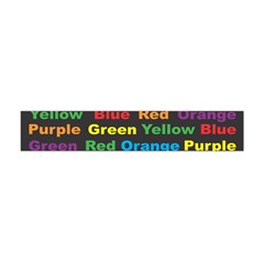 Red Yellow Blue Green Purple Premium Plush Fleece Scarf (mini) by Sarkoni