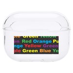 Red Yellow Blue Green Purple Hard PC AirPods Pro Case Front