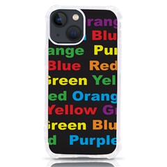 Red Yellow Blue Green Purple Iphone 13 Mini Tpu Uv Print Case by Sarkoni