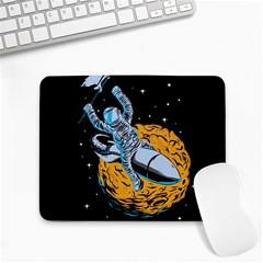 Astronaut Planet Space Science Small Mousepad by Sarkoni