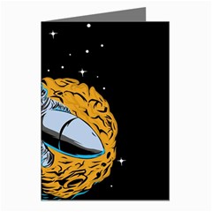 Astronaut Planet Space Science Greeting Cards (pkg Of 8) by Sarkoni