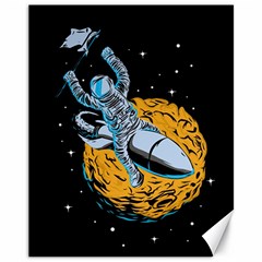 Astronaut Planet Space Science Canvas 11  X 14  by Sarkoni