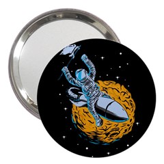 Astronaut Planet Space Science 3  Handbag Mirrors by Sarkoni