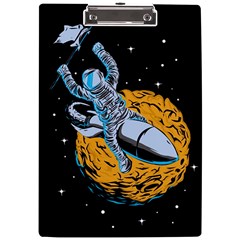 Astronaut Planet Space Science A4 Acrylic Clipboard by Sarkoni