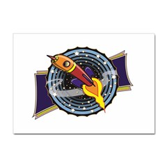 Rocket Space Clipart Illustrator Sticker A4 (10 Pack) by Sarkoni