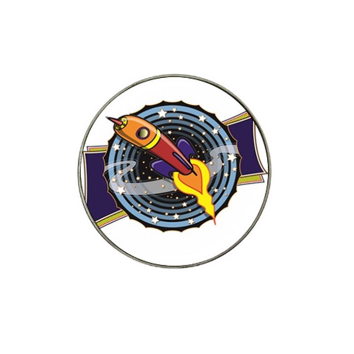 Rocket Space Clipart Illustrator Hat Clip Ball Marker (4 pack)