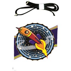 Rocket Space Clipart Illustrator Shoulder Sling Bag by Sarkoni