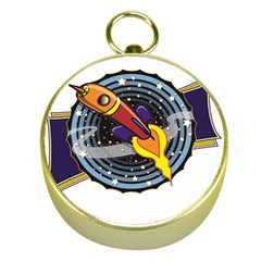 Rocket Space Clipart Illustrator Gold Compasses by Sarkoni