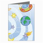 Science Fiction Outer Space Greeting Cards (Pkg of 8) Left