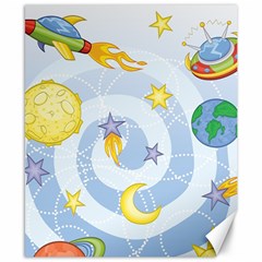 Science Fiction Outer Space Canvas 8  X 10  by Sarkoni