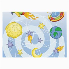 Science Fiction Outer Space Large Glasses Cloth